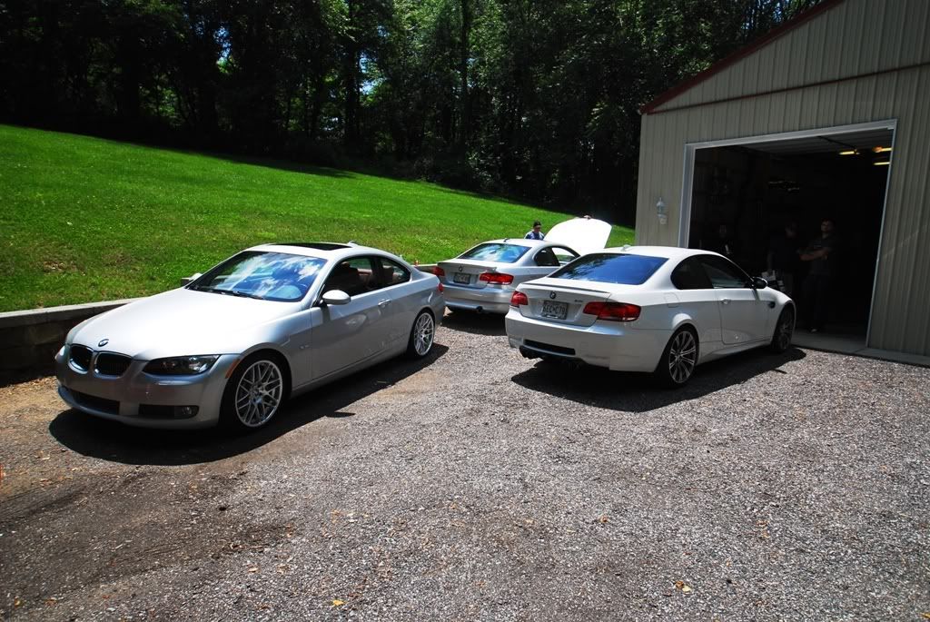 MOD install day at Clem's garage 335 M3 galore